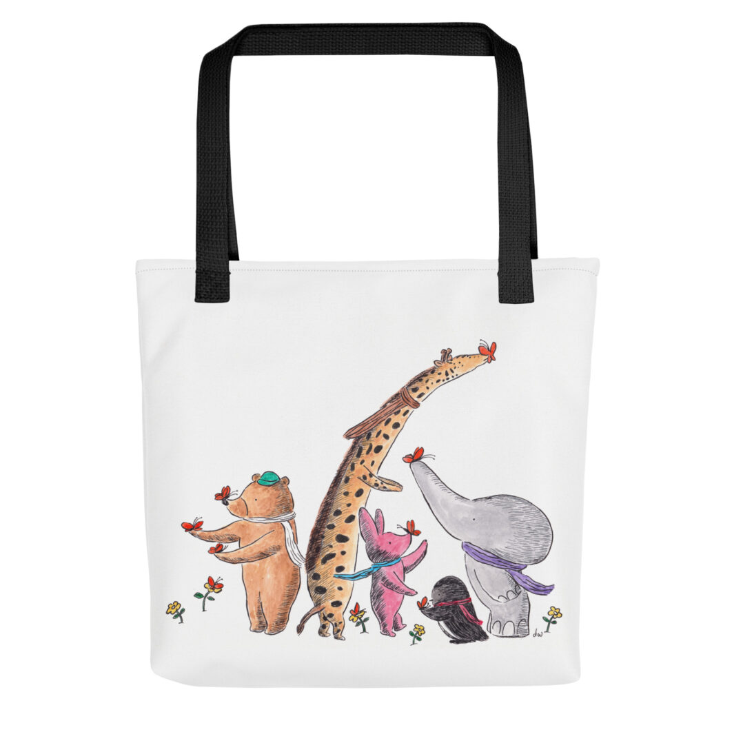 Encounter with butterflies (tote bag)